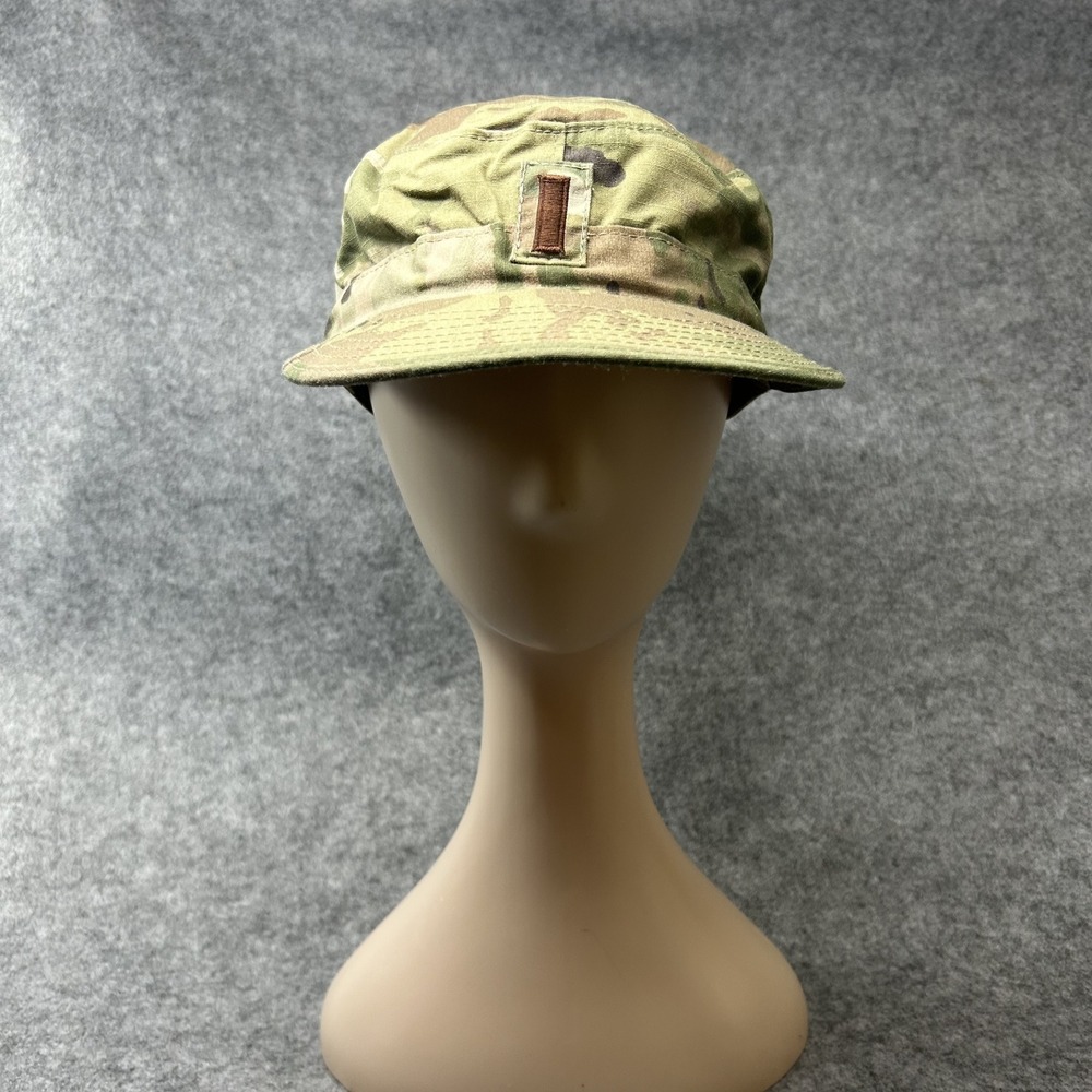R & B, Inc. Patrol Cap OCP 7 1/8 Camouflage Ripstop First Lieutenant Rank